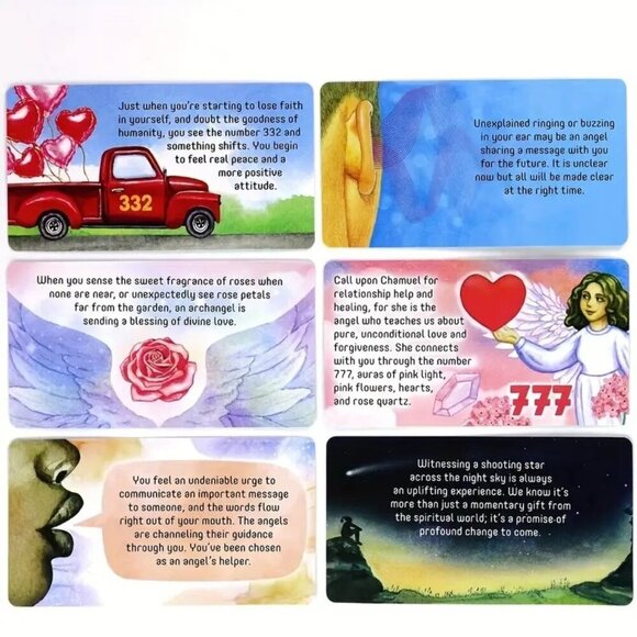 Angel Connection Oracle Message Cards 40 Ways to Recognize the Presence of Angel - Picture 5 of 9